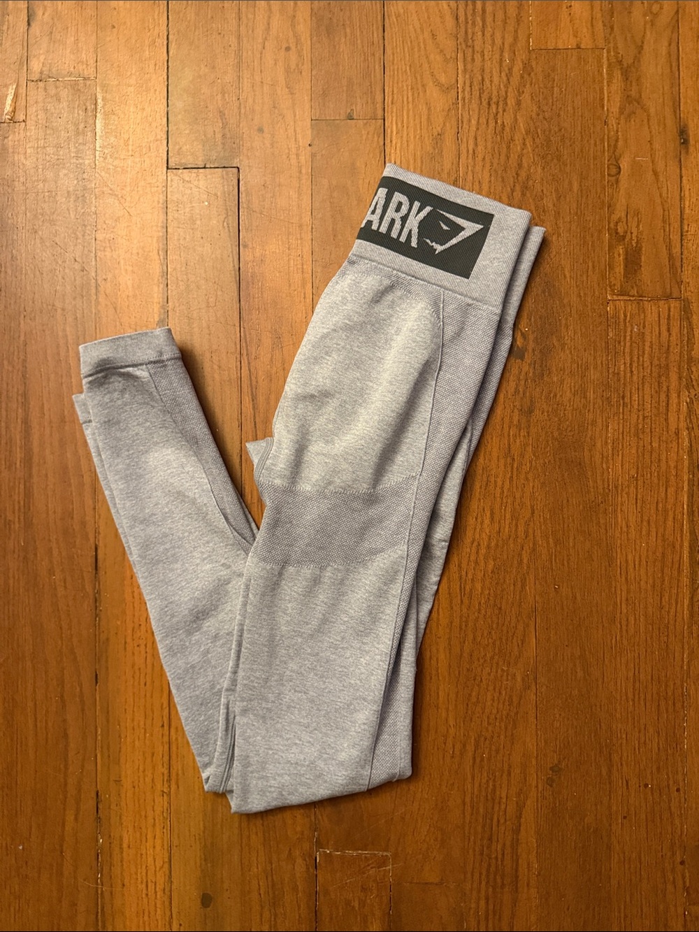 Gymshark Kids Light Gray Seamless High-Waist Leggings